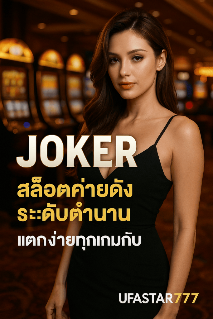 JOKER สล็อตค่ายดังระดับตำนาน แตกง่ายทุกเกมกับ UFASTAR777