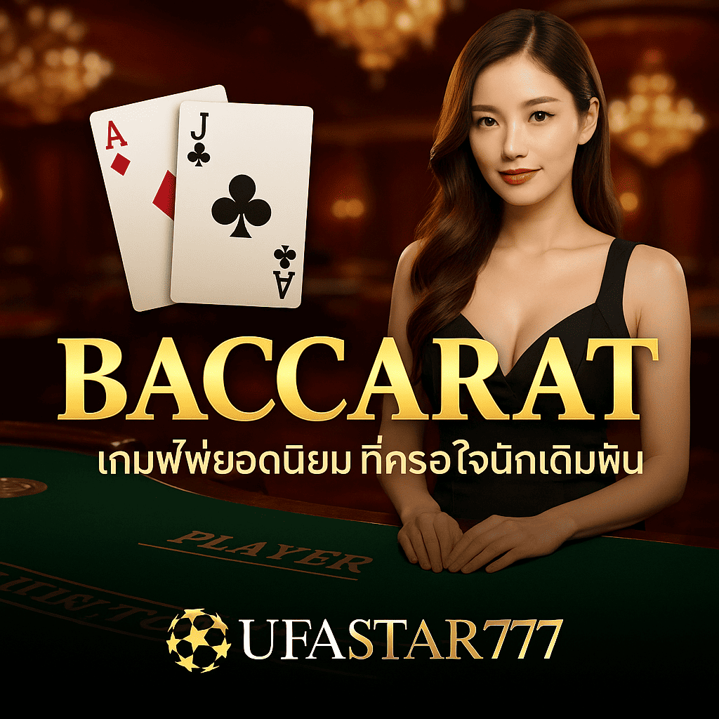 BACCARAT เกมไพ่ยอดนิยมที่ครองใจนักเดิมพันออนไลน์ ต้องเล่นกับ UFASTAR777
