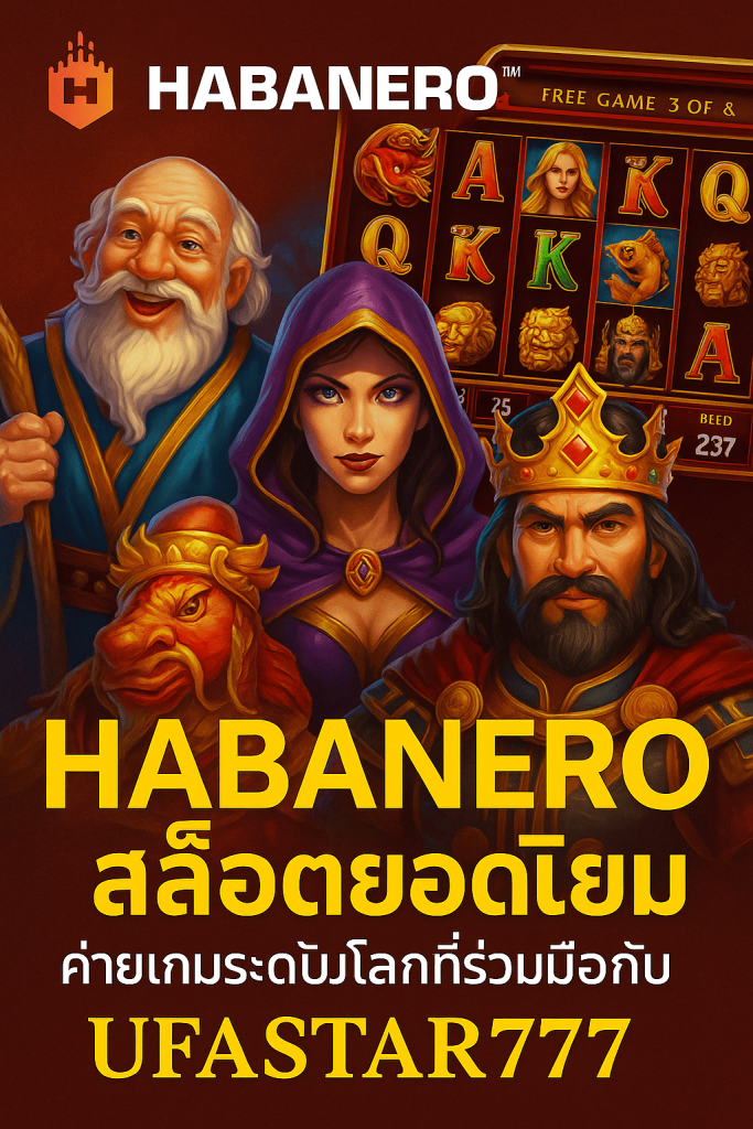 HABANERO สล็อตยอดนิยม ค่ายเกมระดับโลกที่ร่วมมือกับ UFASTAR777