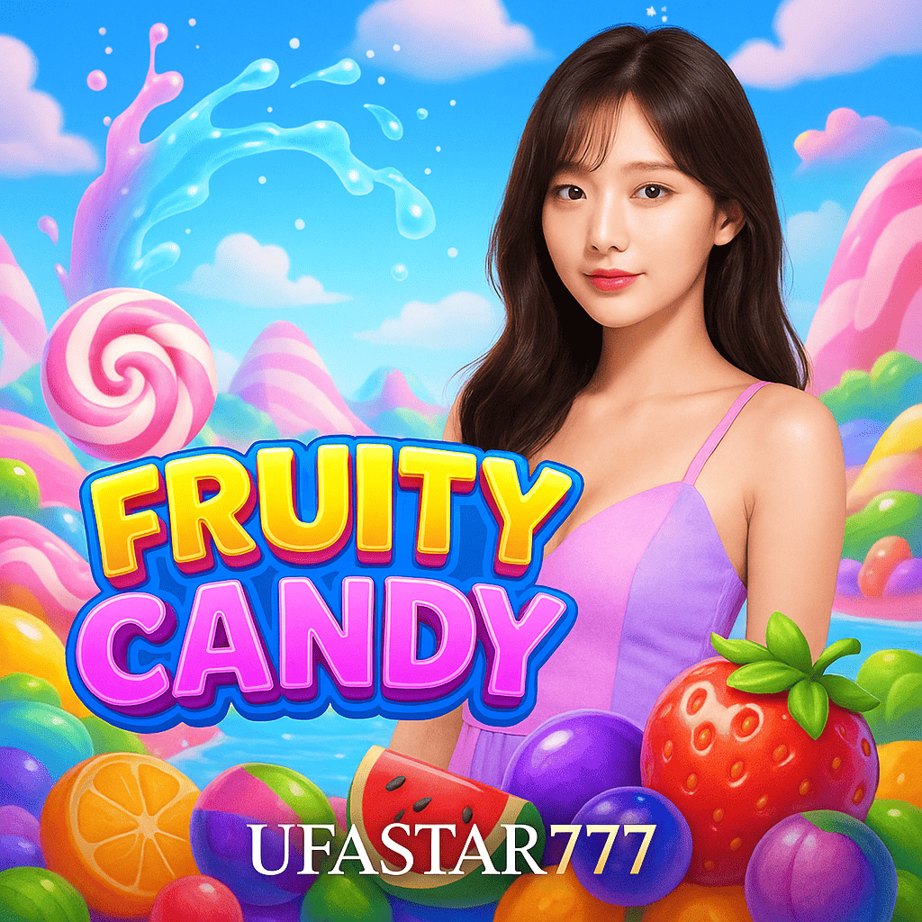 FRUITY CANDY สล็อตลูกกวาดผลไม้สดใสจาก UFASTAR777 โบนัสแตกง่าย