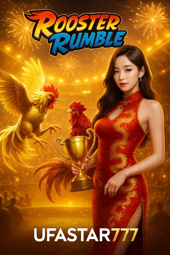 ROOSTER RUMBLE เกมไก่ชนทองคำจาก UFASTAR777 โบนัสแตกหนักทุกยก ลุ้นรางวัลใหญ่กว่า 100,000x