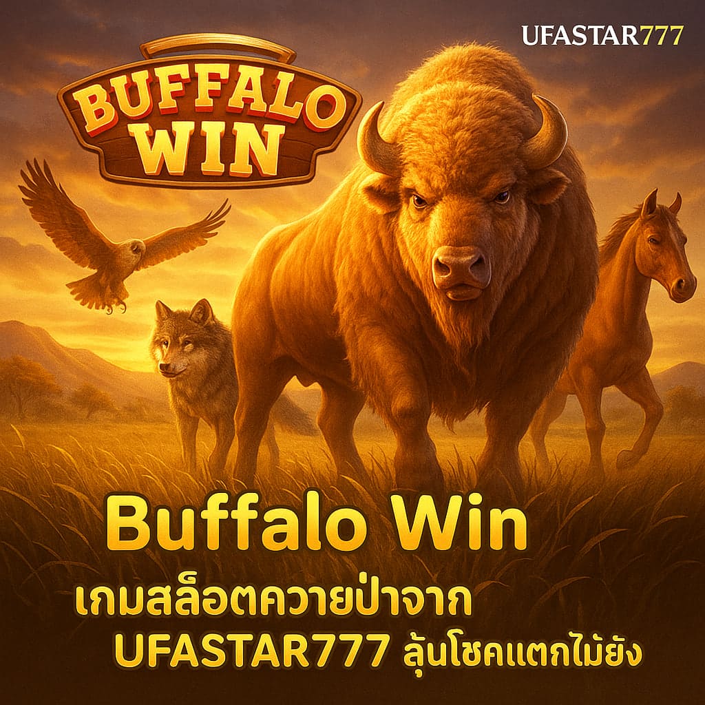 Buffalo Win เกมสล็อตควายป่าจาก UFASTAR777 ลุ้นโชคแตกไม่ยั้ง