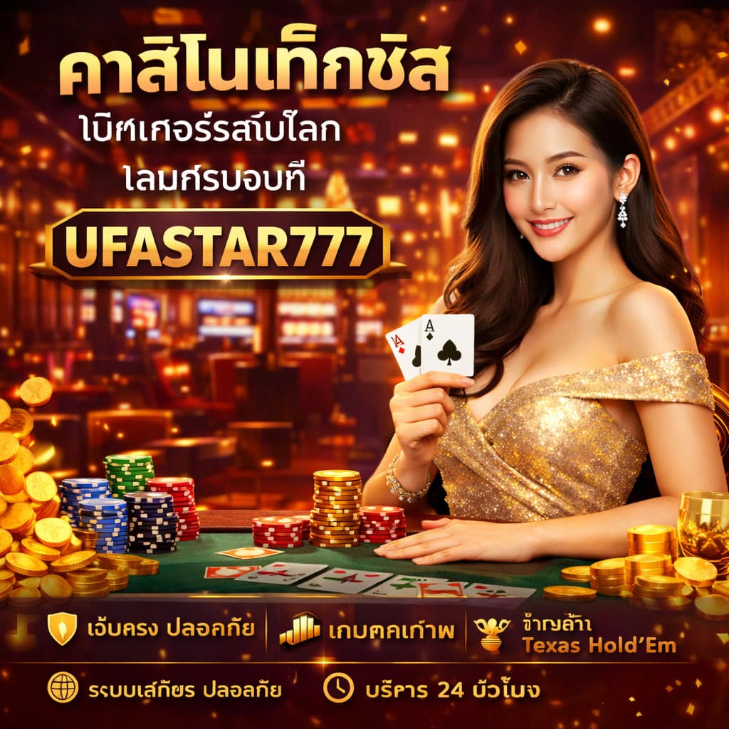 คาสิโนเท็กซัส โป๊กเกอร์ระดับโลก เล่นครบจบที่ UFASTAR777